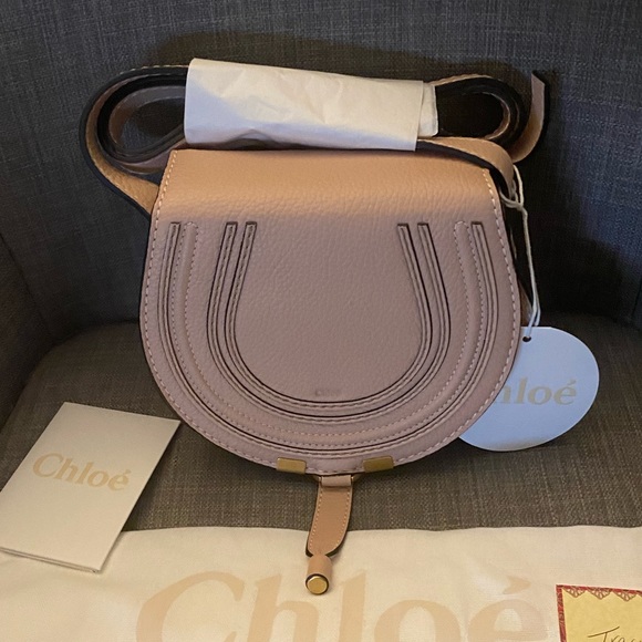 Chloe Handbags - ***SOLD*** NWT Marcie Mini Saddle Crossbody Blush Nude